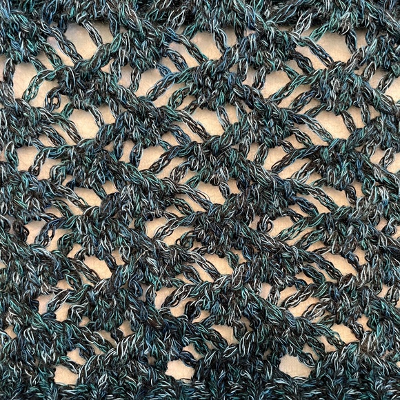 GUC Lace Knit Sweater in Teal Green Size M - Picture 3 of 4